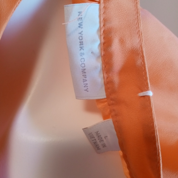 New York & co orange with casual dressy shirt - Picture 2 of 3